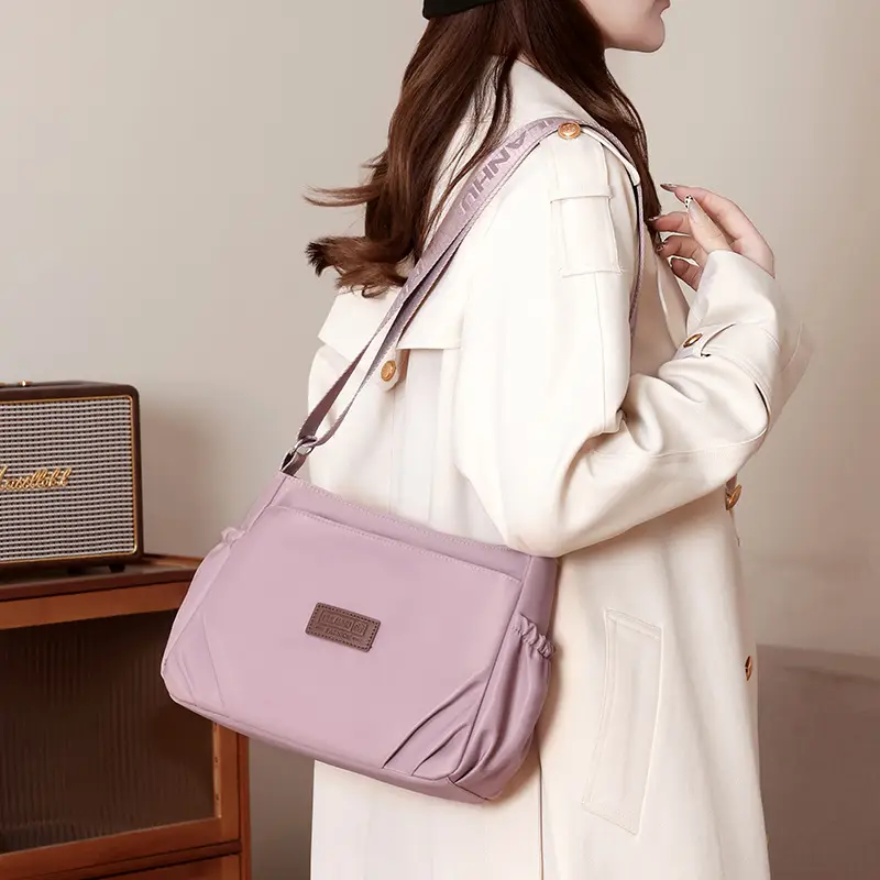 Oxford Cloth Crossbody Bag for Women Multi Layer Nylon Canvas Mother Bag - Image 10