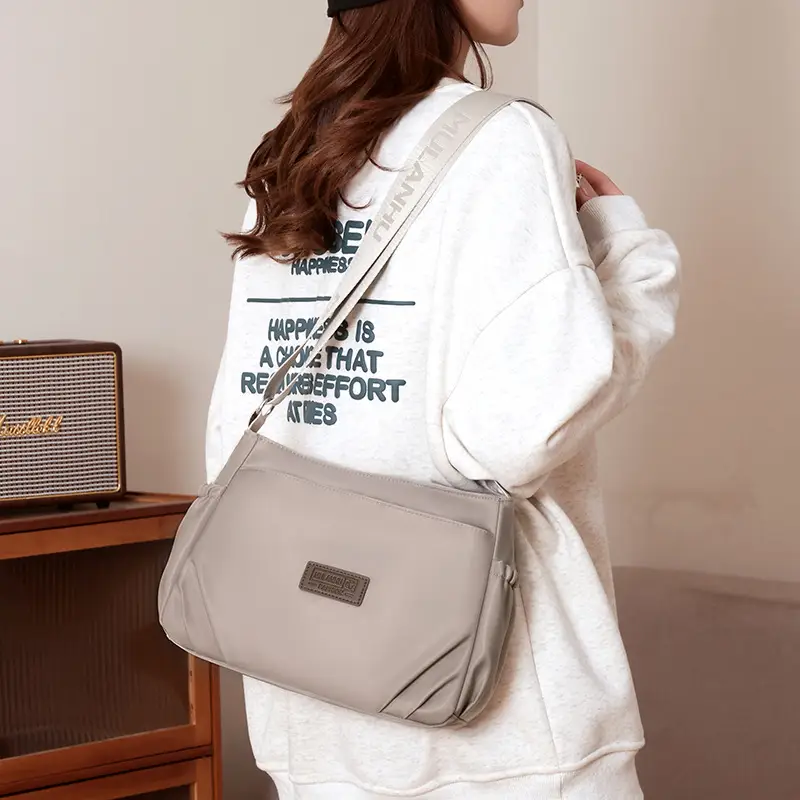Oxford Cloth Crossbody Bag for Women Multi Layer Nylon Canvas Mother Bag - Image 11