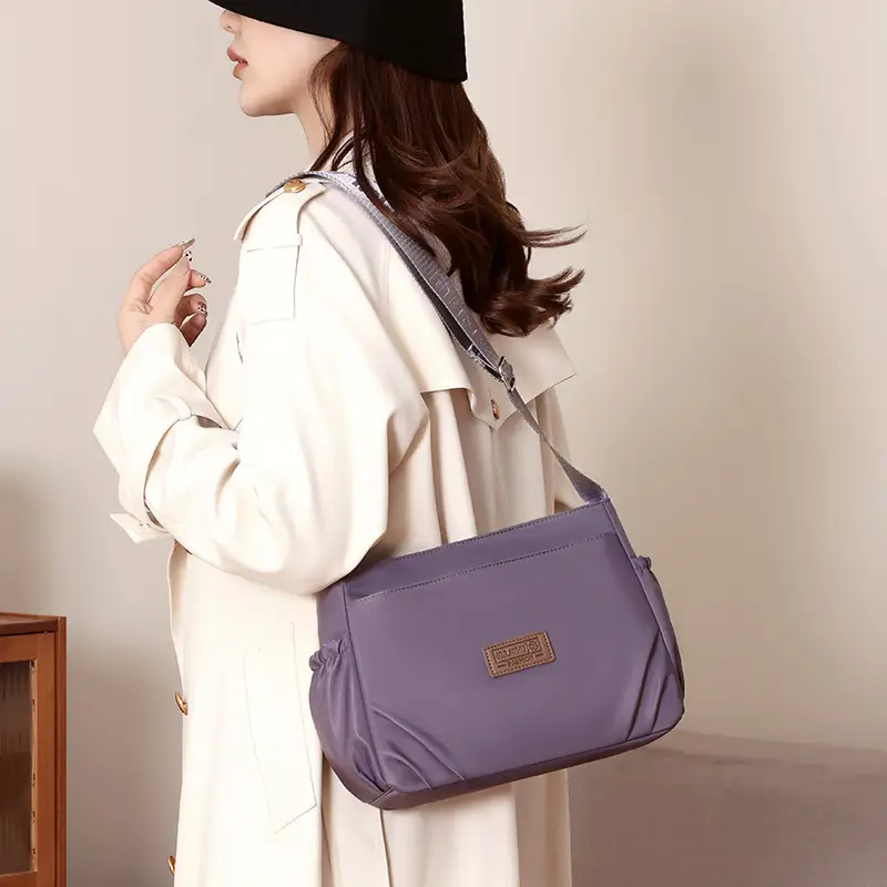 Oxford Cloth Crossbody Bag for Women Multi Layer Nylon Canvas Mother Bag - Image 12