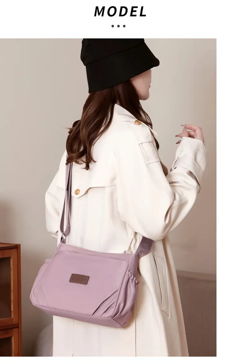 Oxford Cloth Crossbody Bag for Women Multi Layer Nylon Canvas Mother Bag — feature 14