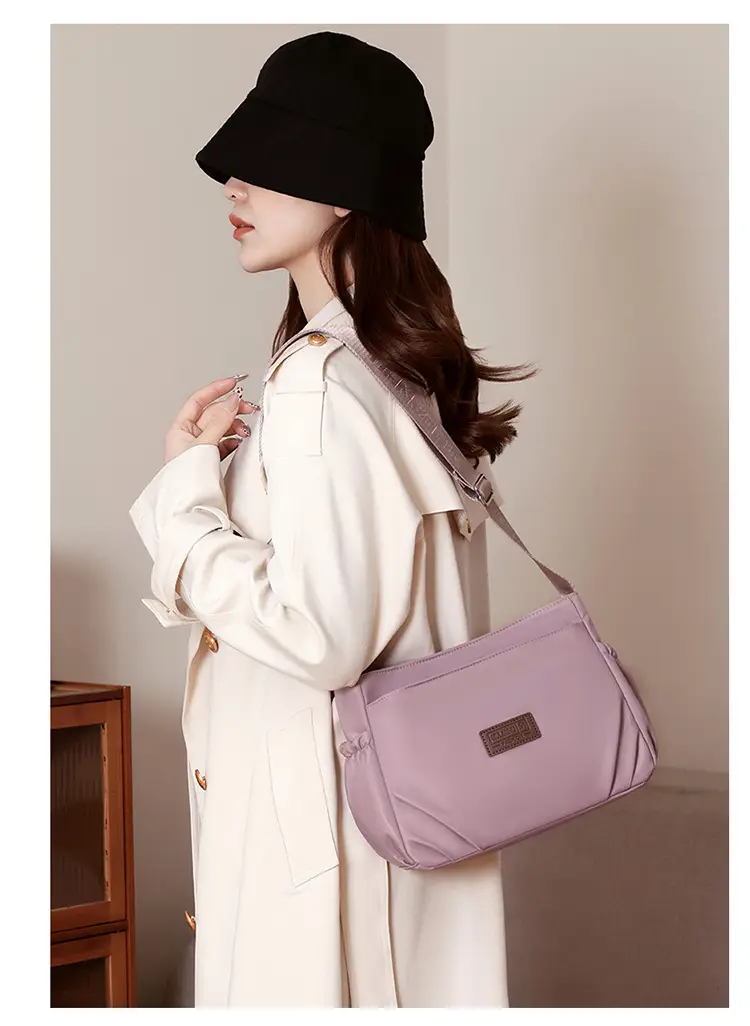 Oxford Cloth Crossbody Bag for Women Multi Layer Nylon Canvas Mother Bag — feature 15