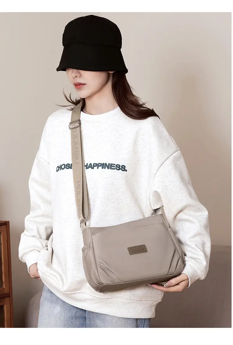 Oxford Cloth Crossbody Bag for Women Multi Layer Nylon Canvas Mother Bag — feature 20