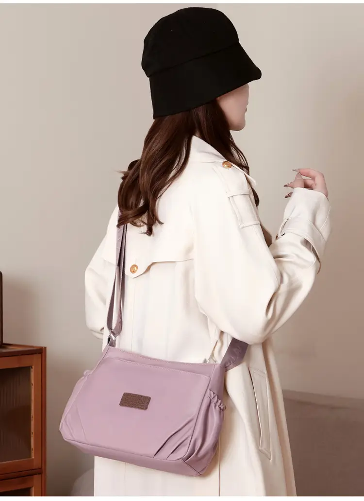 Oxford Cloth Crossbody Bag for Women Multi Layer Nylon Canvas Mother Bag — feature 4