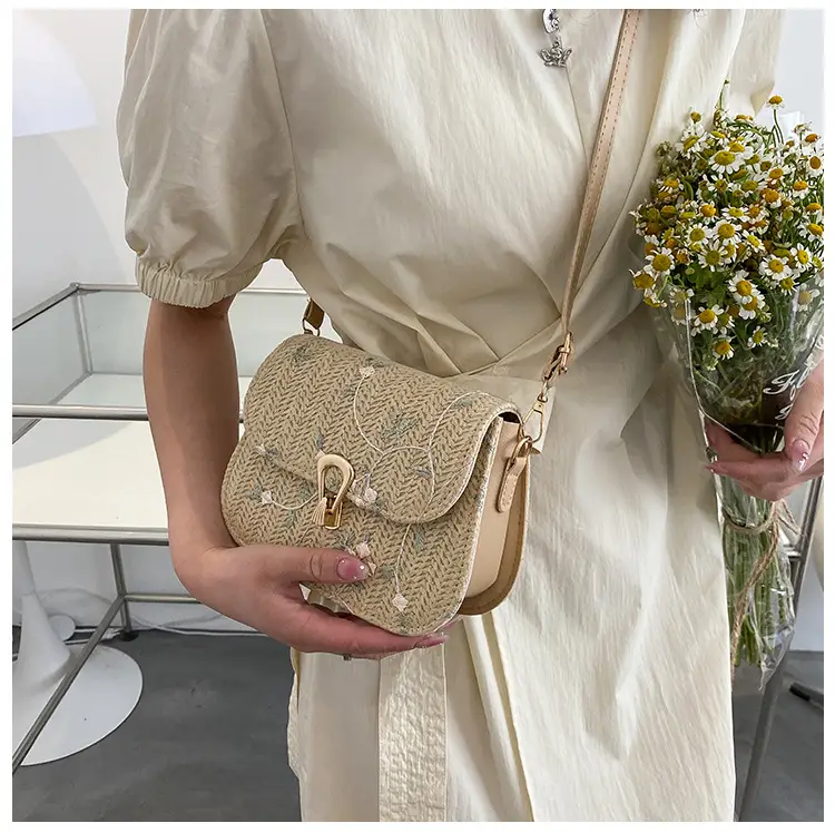 Lace Woven Straw Shoulder Bag for Women Summer 2024 β feature 10