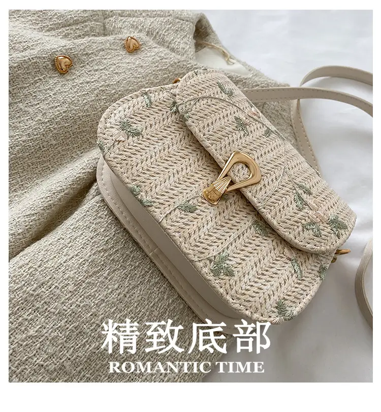 Lace Woven Straw Shoulder Bag for Women Summer 2024 β feature 4