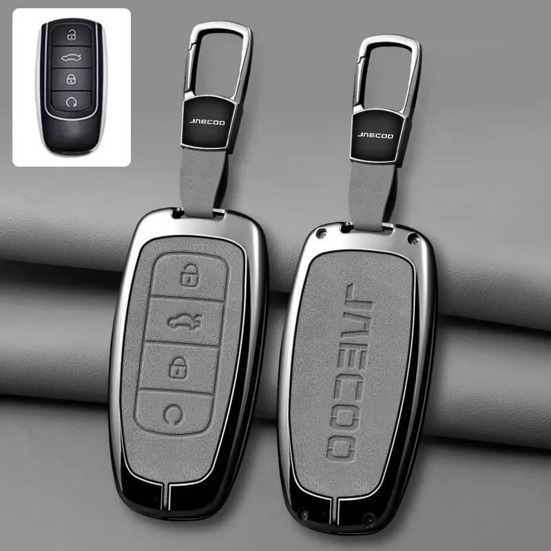J7Plus Car Key with Leather Cover & Remote Control - Image 3