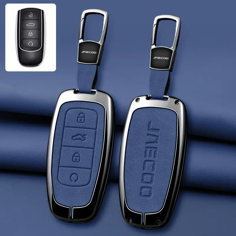 J7Plus Car Key with Leather Cover & Remote Control - Image 4