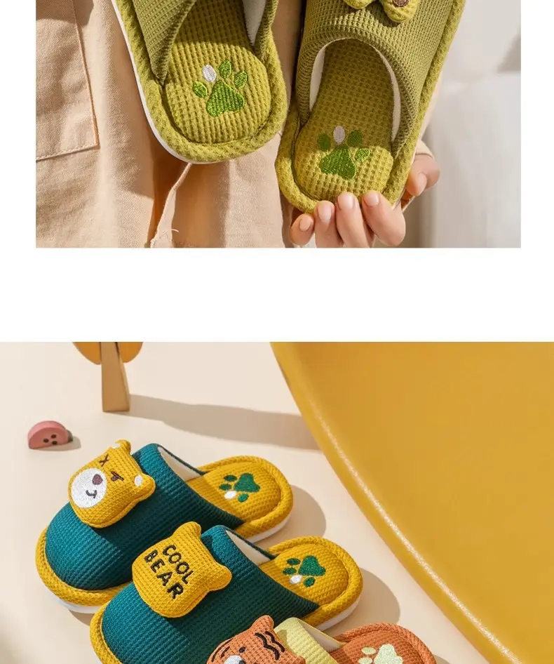 Baby Cotton Slippers Cute Children's Cotton Slippers 1-3 Years Old Winter Warm Shoes Non-Slip Lightweight Cartoon Girls' Slippers Wholesale — feature 18