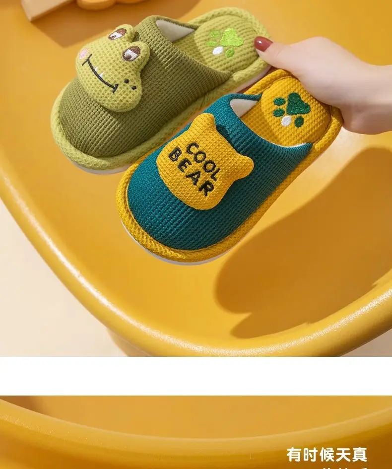 Baby Cotton Slippers Cute Children's Cotton Slippers 1-3 Years Old Winter Warm Shoes Non-Slip Lightweight Cartoon Girls' Slippers Wholesale — feature 20
