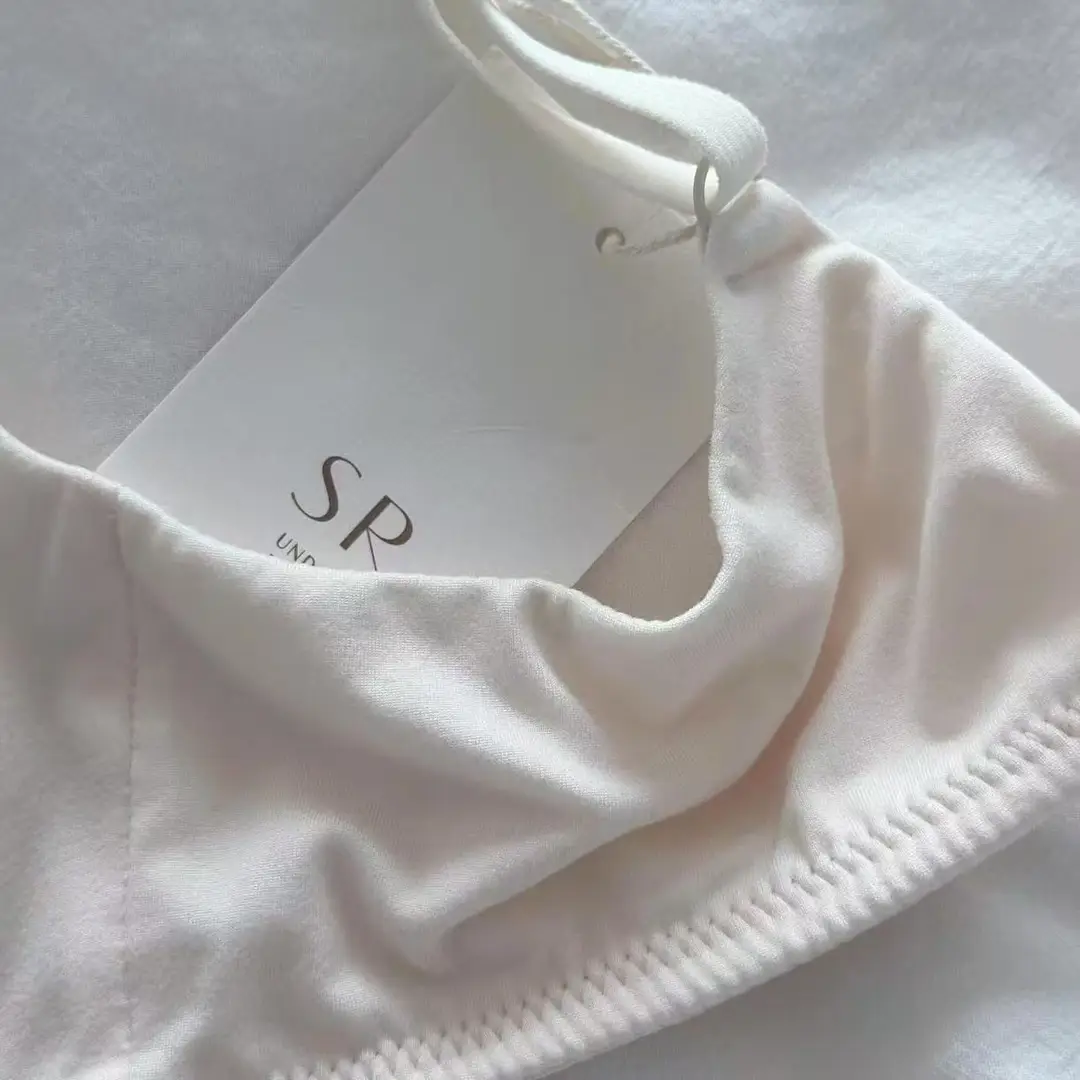 Japanese-Style Women's Underwear for Spring and Autumn, Small Chest Push-Up Anti-Sagging Color Bandeau Seamless Simple Sexy Beautiful Back Bra