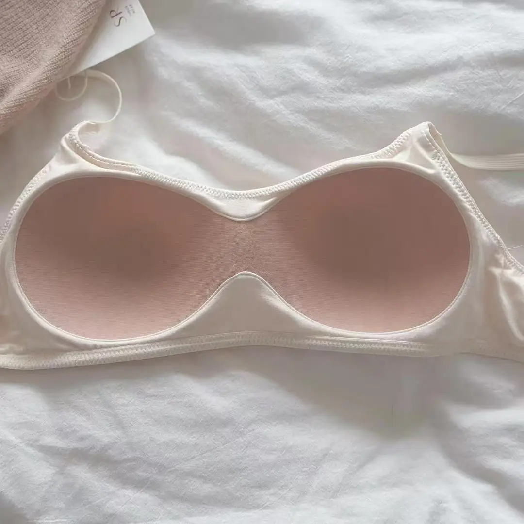 Japanese-Style Women's Underwear for Spring and Autumn, Small Chest Push-Up Anti-Sagging Color Bandeau Seamless Simple Sexy Beautiful Back Bra — feature 2