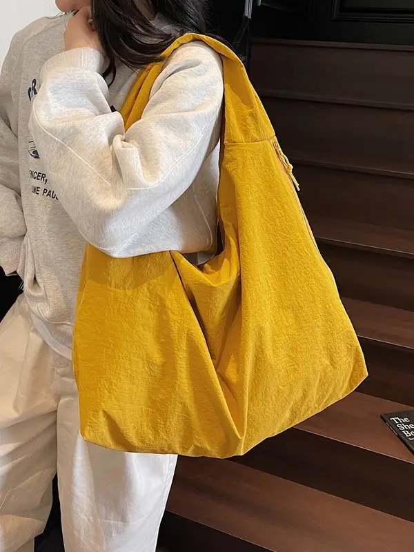 Women's Yellow Canvas Shoulder Bag 2025 - Image 5