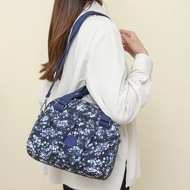 Printed Floral Crossbody Bag for Women Blue - Image 11