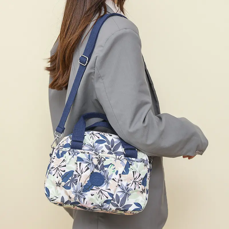 Printed Floral Crossbody Bag for Women Blue - Image 14