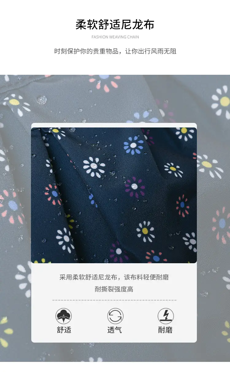 Printed Floral Crossbody Bag for Women Blue — feature 10
