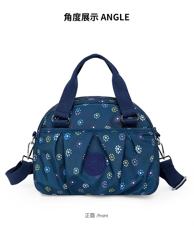Printed Floral Crossbody Bag for Women Blue — feature 20