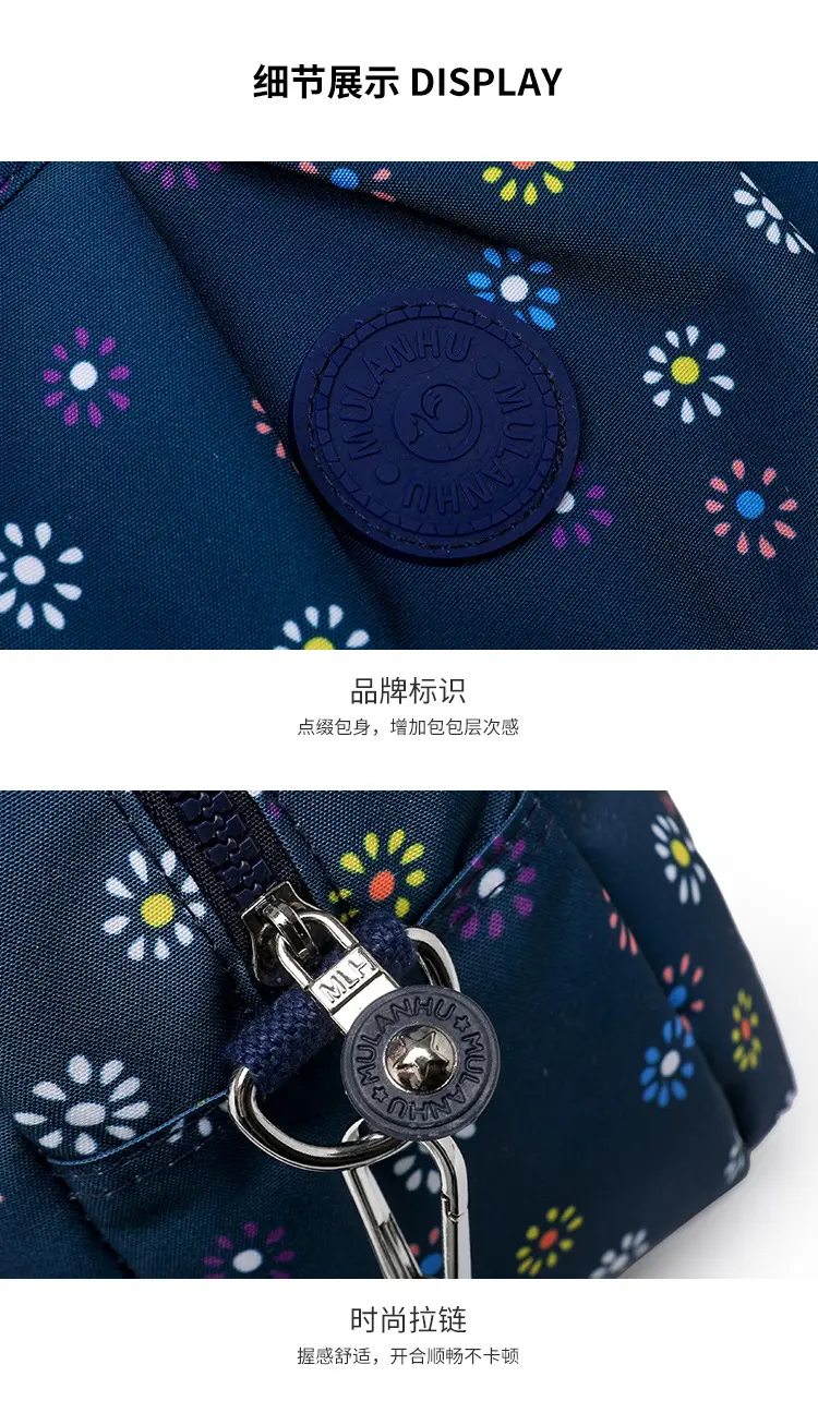 Printed Floral Crossbody Bag for Women Blue — feature 25