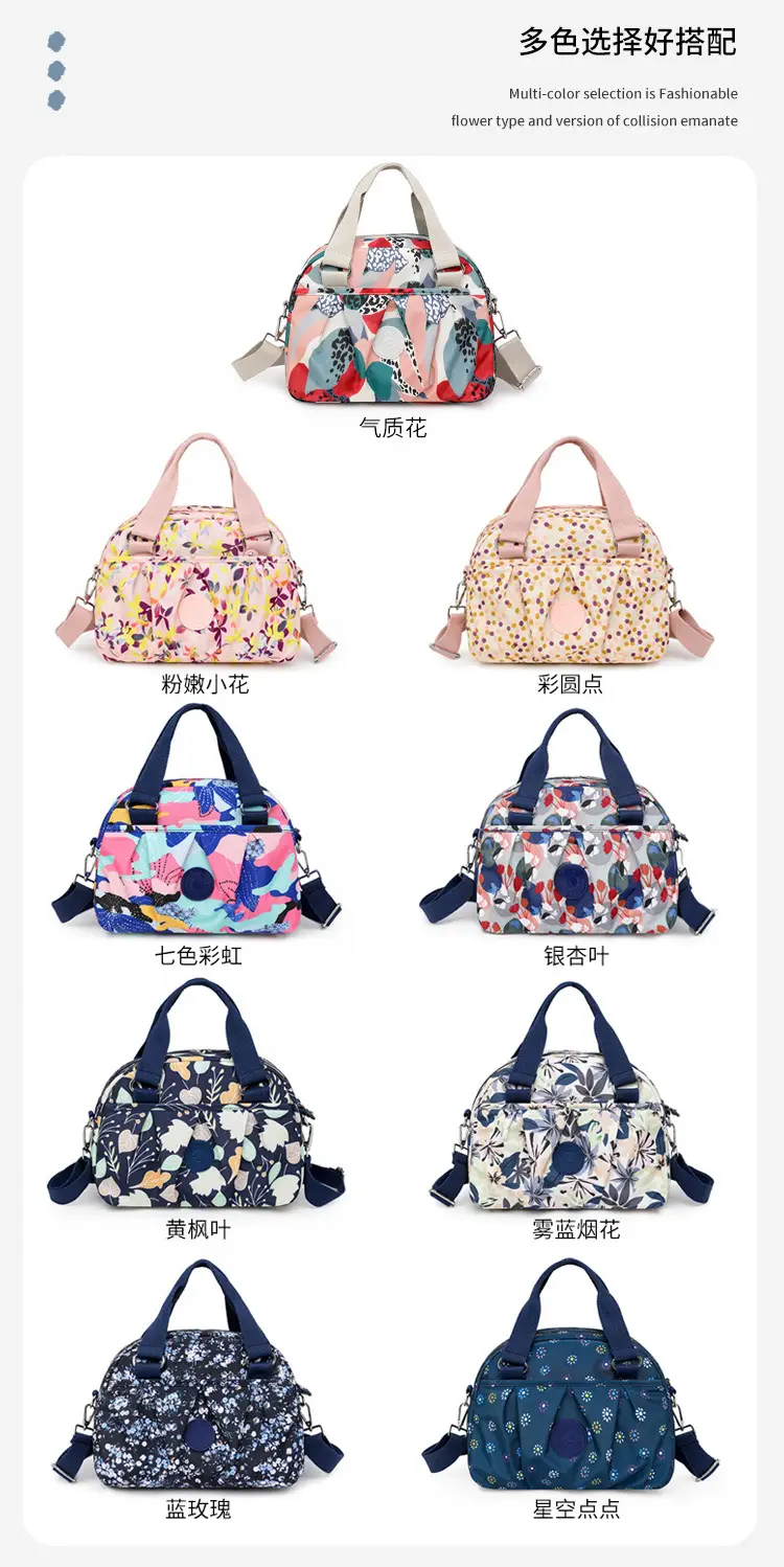 Printed Floral Crossbody Bag for Women Blue — feature 27
