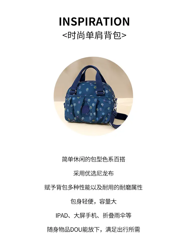 Printed Floral Crossbody Bag for Women Blue — feature 3