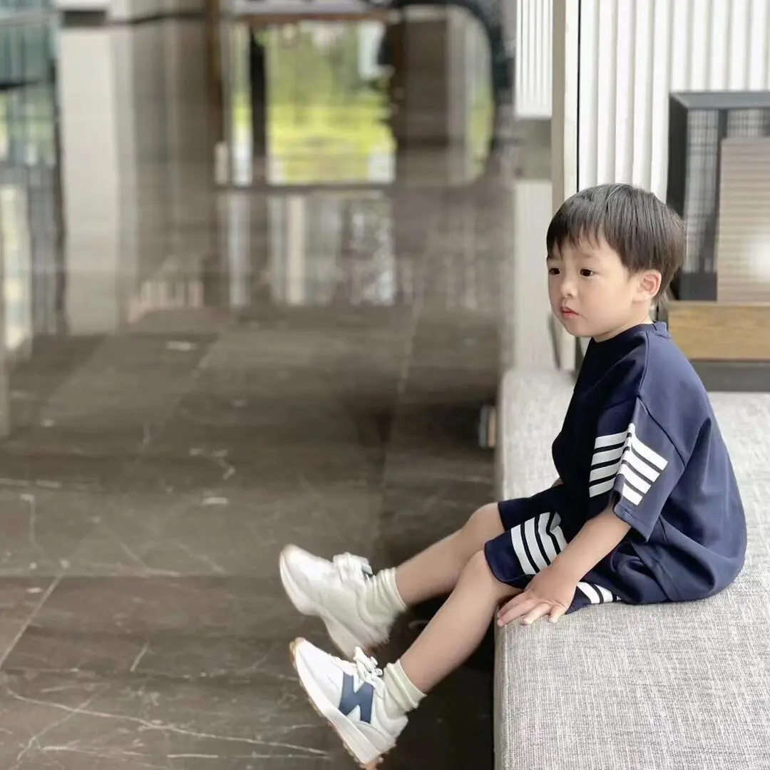 Pink Korean Style Kids Shorts Set Summer Casual Two-Piece — feature 16