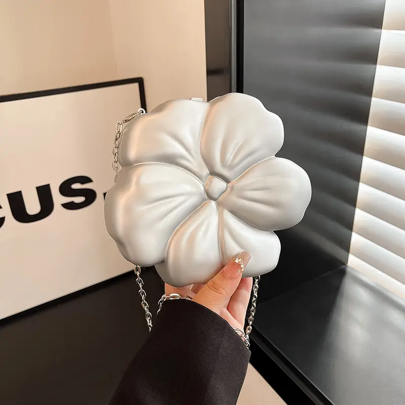 Matte Flower Shoulder Bag for Women - Image 10