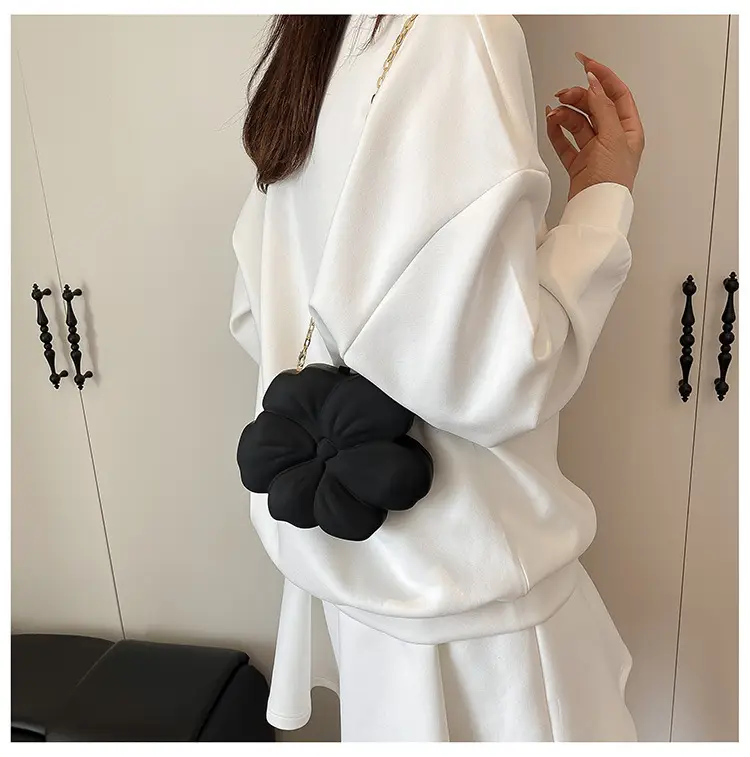 Matte Flower Shoulder Bag for Women — feature 1