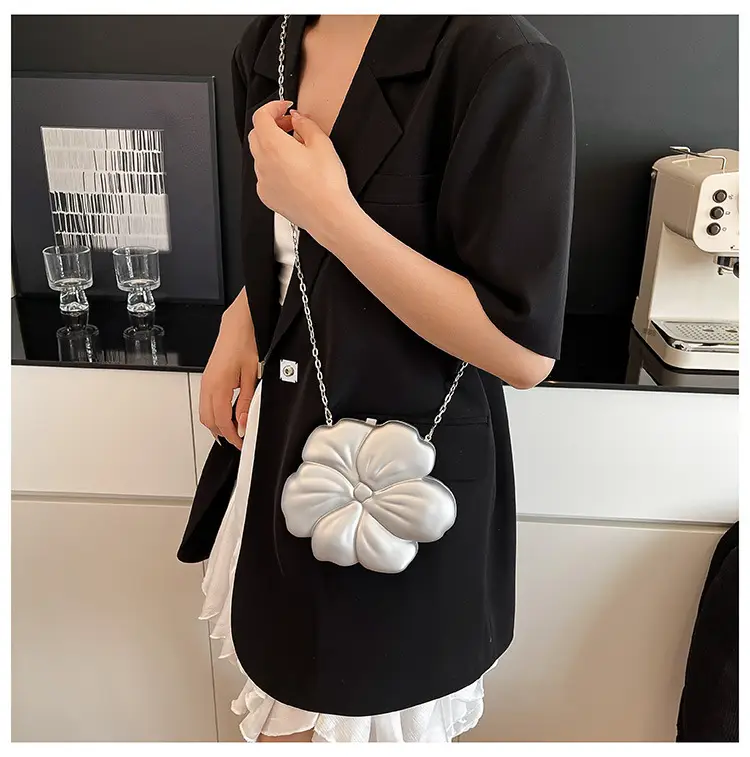 Matte Flower Shoulder Bag for Women — feature 15