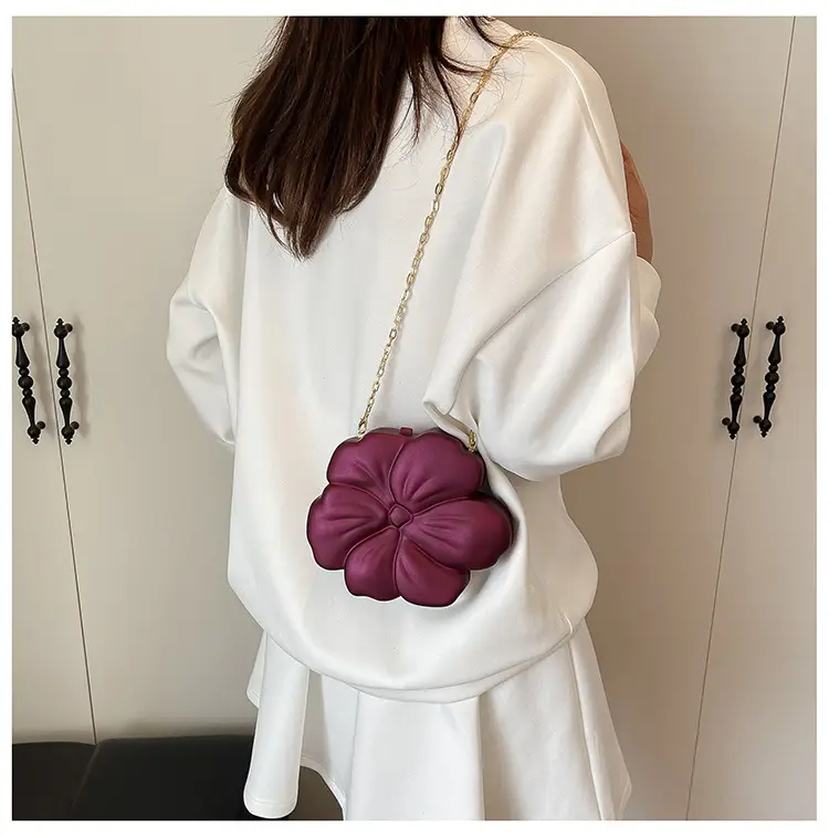 Matte Flower Shoulder Bag for Women — feature 23