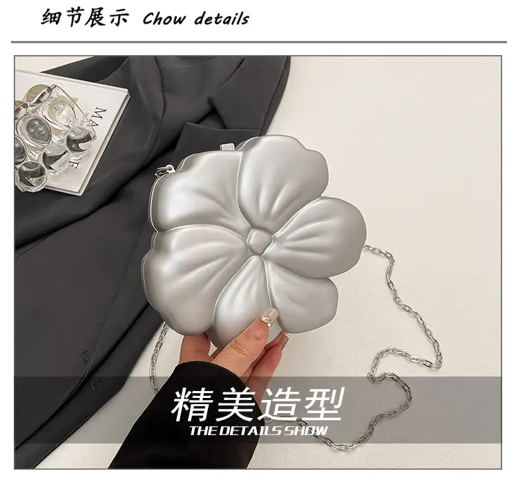 Matte Flower Shoulder Bag for Women — feature 5