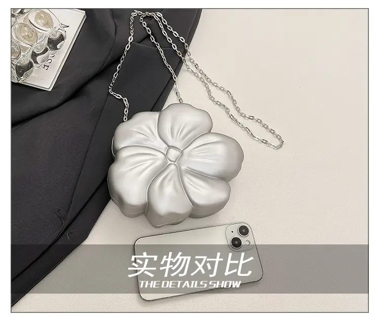 Matte Flower Shoulder Bag for Women — feature 8