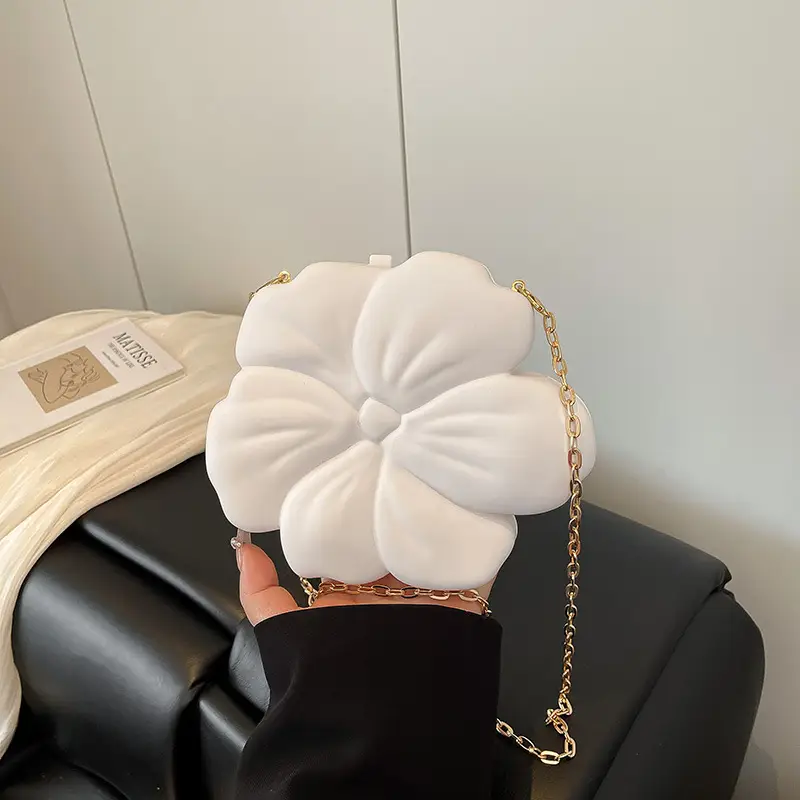 Matte Flower Shoulder Bag for Women - Image 2