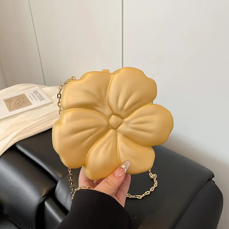 Matte Flower Shoulder Bag for Women - Image 3