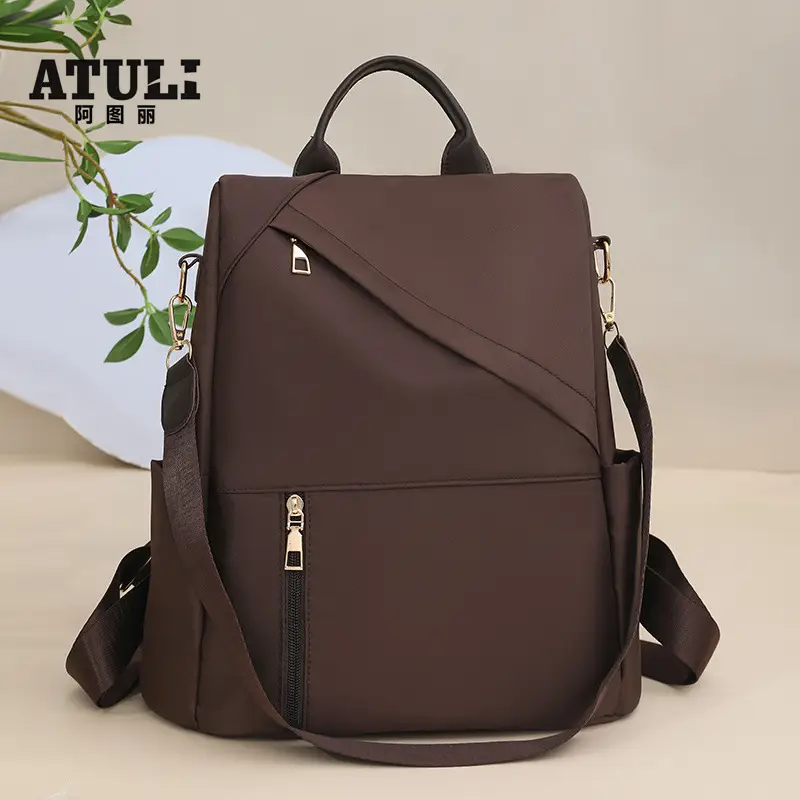 Black Large Capacity Women's Travel Backpack - Image 7