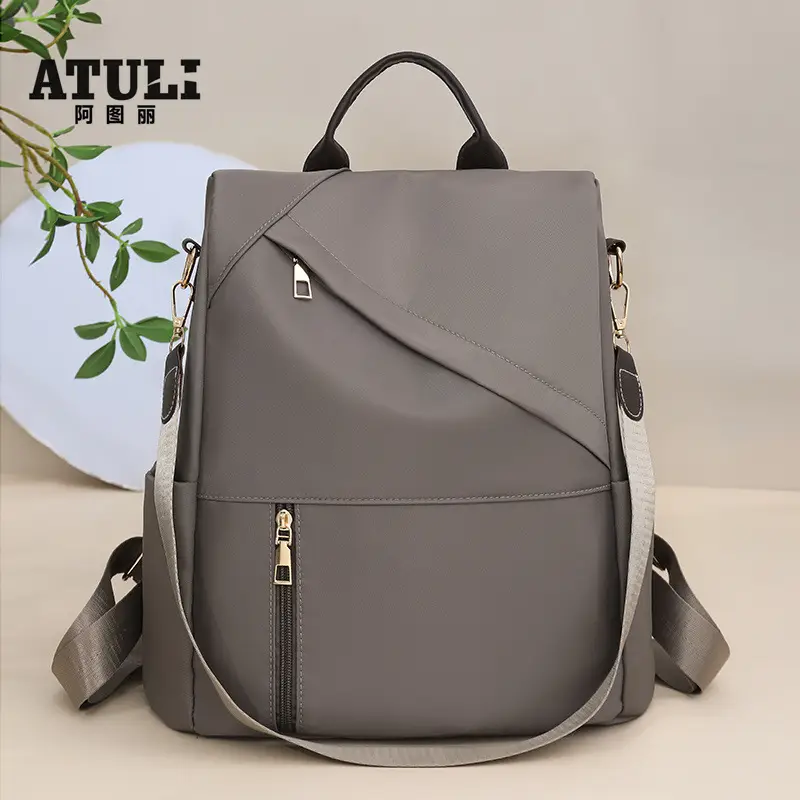 Black Large Capacity Women's Travel Backpack - Image 8