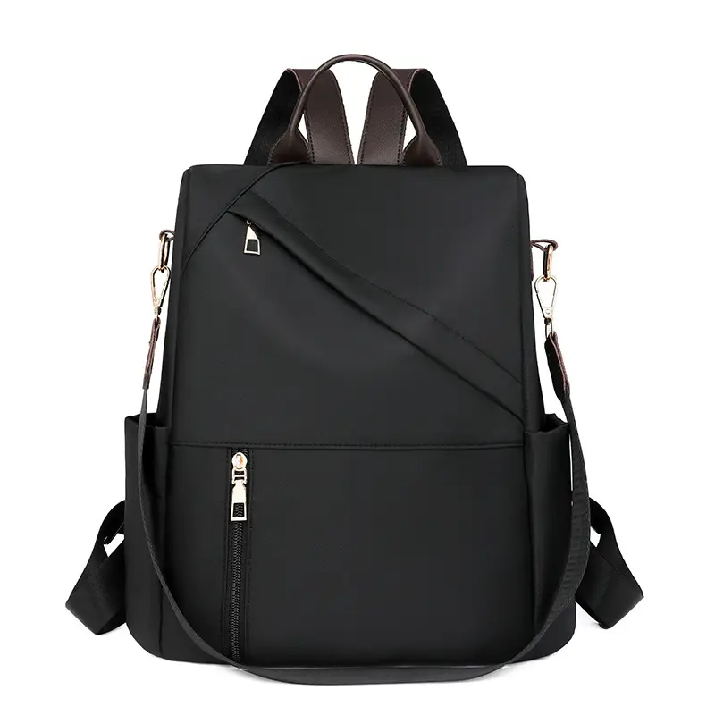 Black Large Capacity Women's Travel Backpack - Image 9