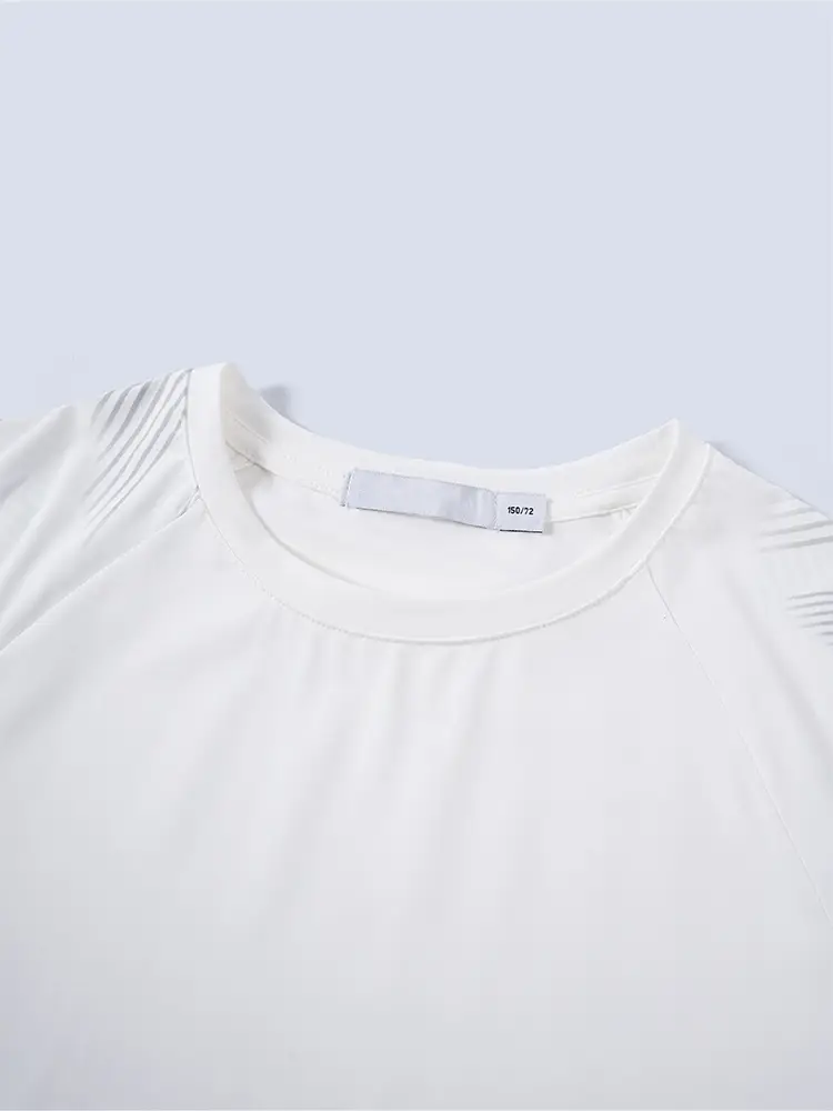 Kids White T-Shirt Short Sleeve Summer Cool Quick Drying - Image 5