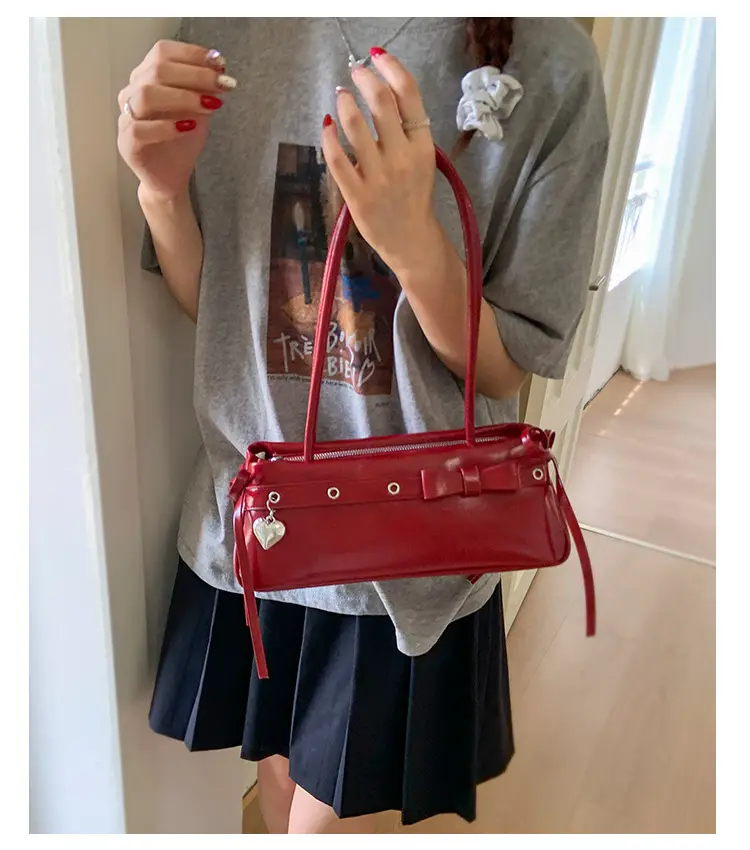 Red Bow Shoulder Bag for Women 2025 — feature 17