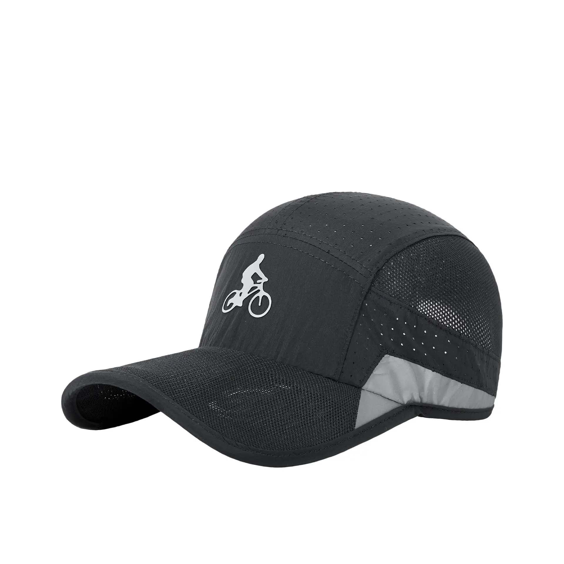 Men Beige Reflective Baseball Cap Quick-Drying - Image 11