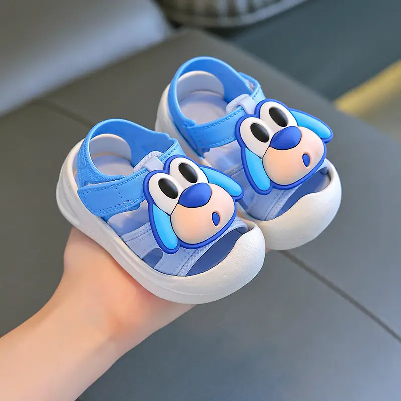 Cartoon Baby Walking Shoes Pink White Non-Slip