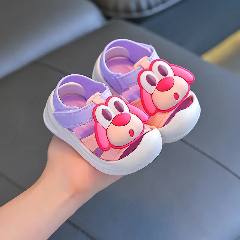 Cartoon Baby Walking Shoes Pink White Non-Slip — feature 4