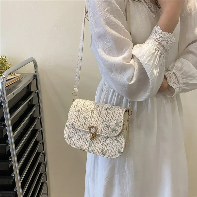 Woven Lace Straw Crossbody Bag for Women 2024 - Image 5