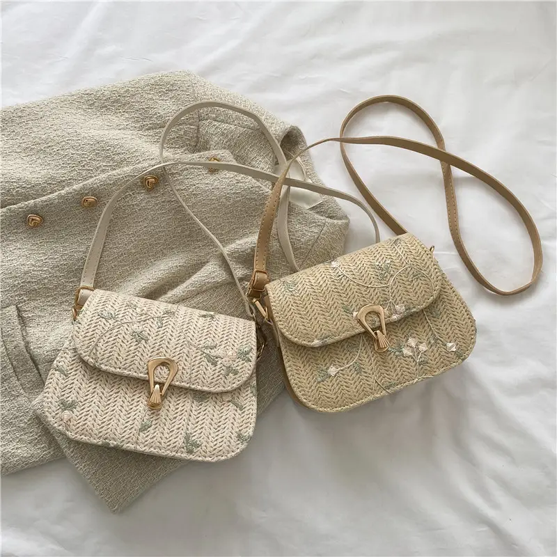 Woven Lace Straw Crossbody Bag for Women 2024 - Image 6