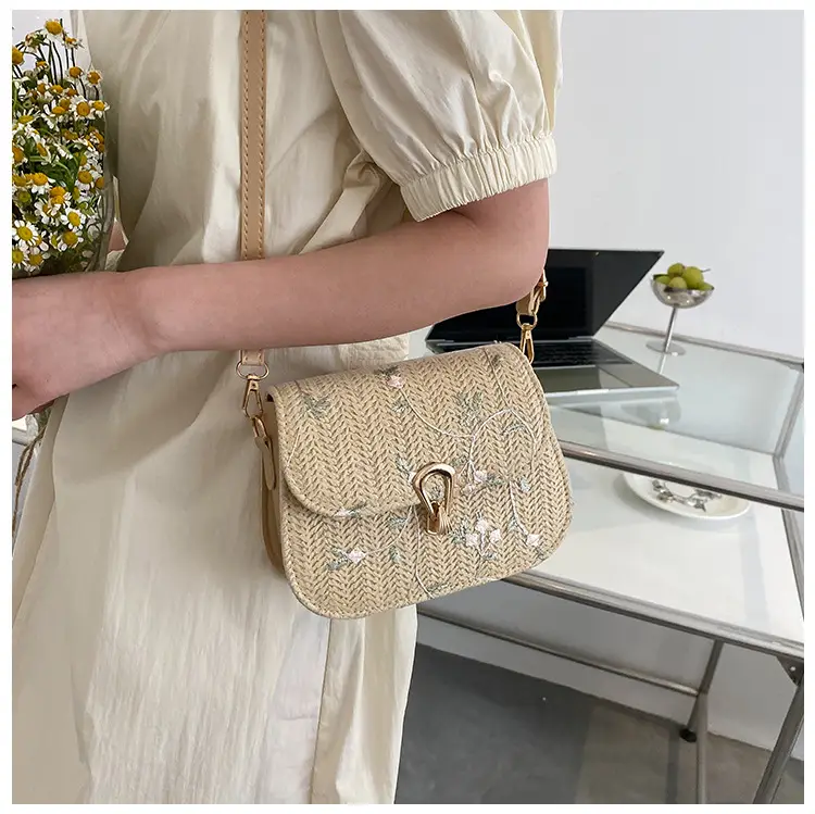 Woven Lace Straw Crossbody Bag for Women 2024 — feature 8