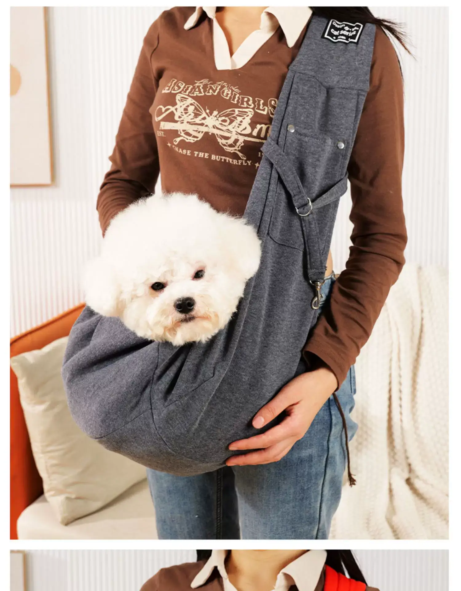 Portable Pet Crossbody Bag for Dog & Cat Shoulder Bag — feature 35