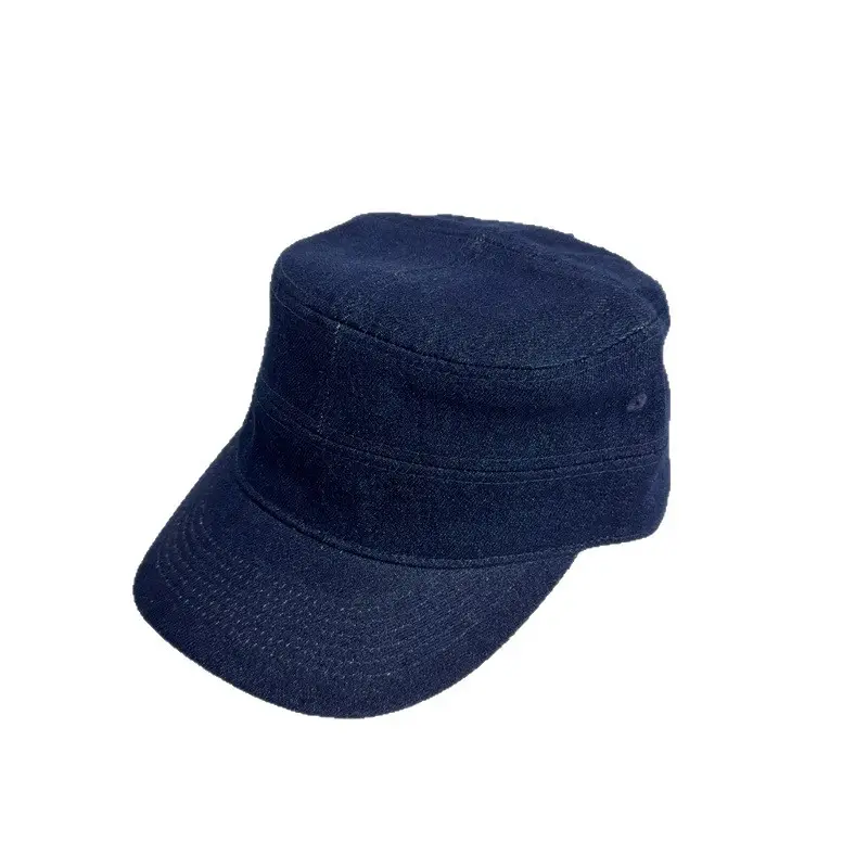 Japanese Denim Duckbill Cap Women Blue Grey - Image 6