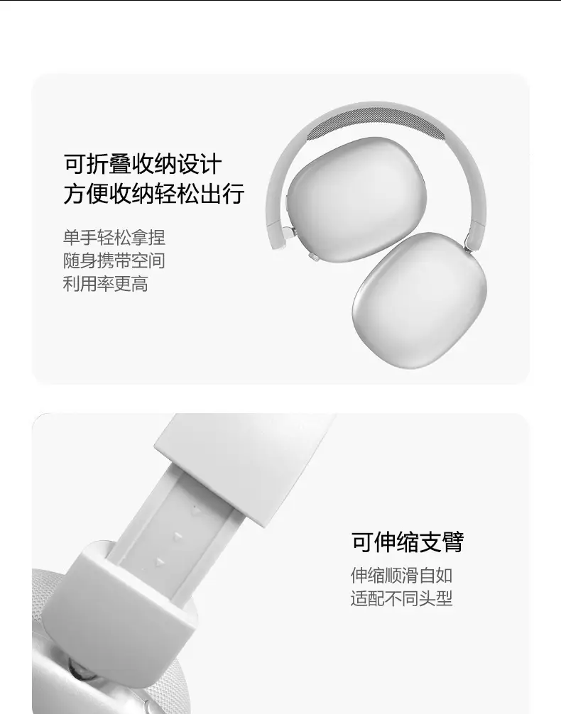 New Vje35 Bluetooth Headset with Noise Cancellation & Foldable Design — feature 12