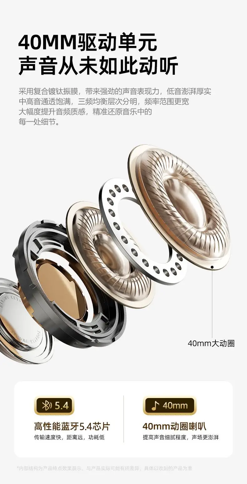New Vje35 Bluetooth Headset with Noise Cancellation & Foldable Design — feature 8
