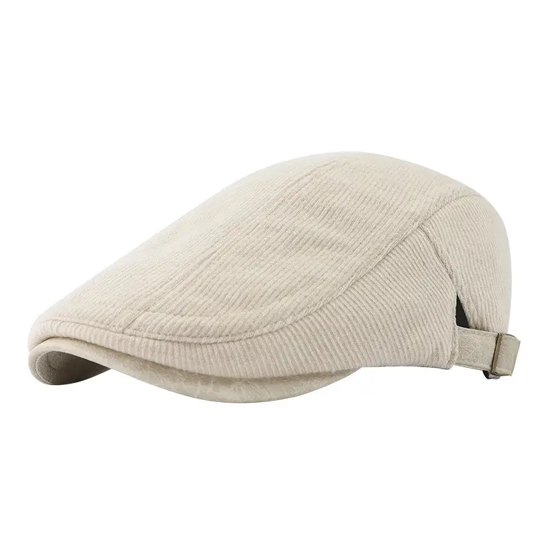Japanese Style Corduroy Cap Brown Reversible