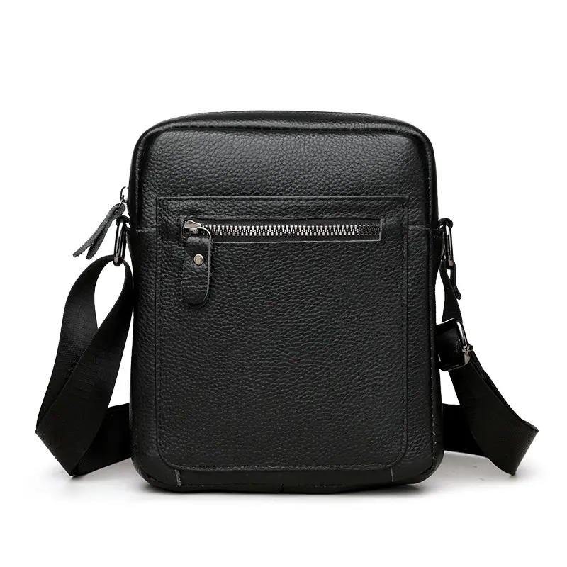 Korean Style Black Crossbody Bag for Men - Image 7