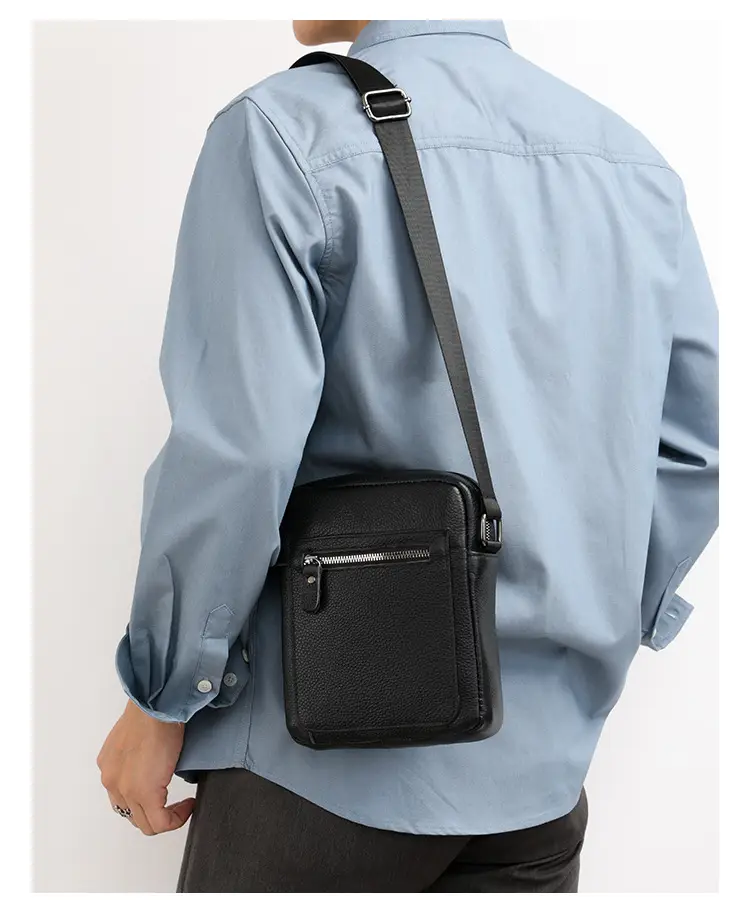 Korean Style Black Crossbody Bag for Men — feature 22